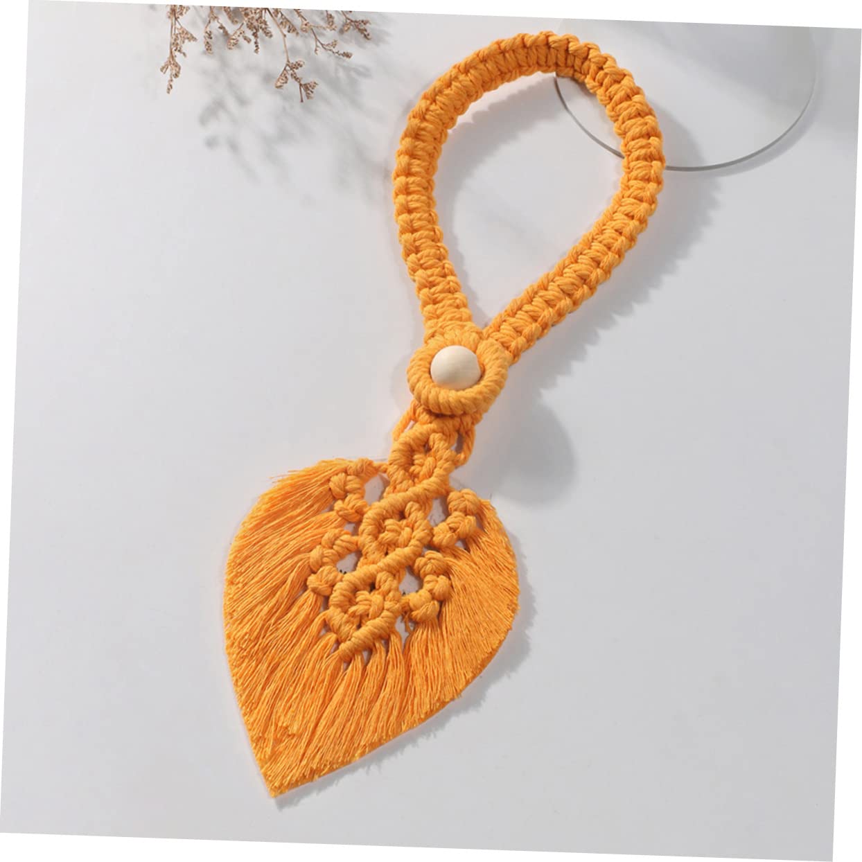 Alipis 8 Ensembles Corde À Rideau Tentures Attaches Crochets Tringle À Rideau Dorée Embrasses De Rideaux Or Décorations Ancien Pli Pôle Embrasses De Rideau d'or Bois Orange 2 Pièces * 8