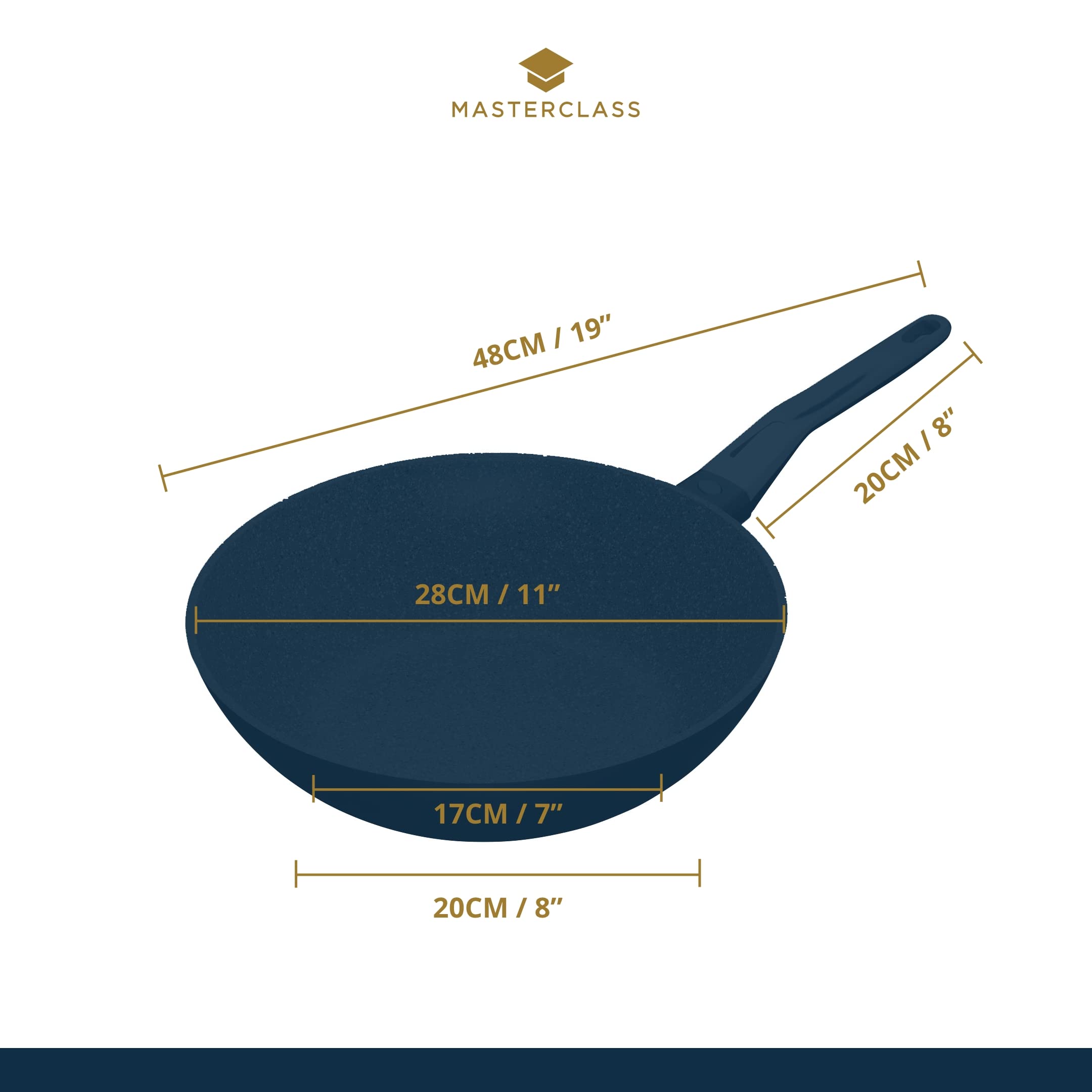 MasterClass Wok, Non-Stick Induction-Safe Cast Aluminium, 28 cm (11