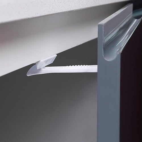 Miniatura 4 de Dreambaby Pestillos de seguridad adhesivos para cajones y armarios, color blanco, 4 unidades