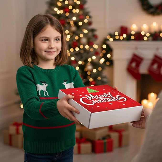 Caja de regalo de galletas navideñas 4 paquetes miniatura 5