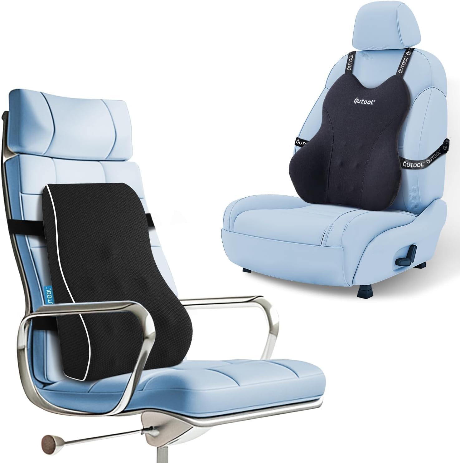 QUTOOL Lumbar Support Pillow for Office and Car