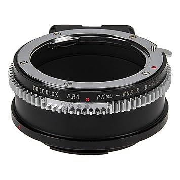 Fotodiox Pro Lens Mount Adapter Compatible with Pentax K Auto Focus Mount (PK AF) DSLR Lenses to Canon RF (EOS-R) Mount Mirrorless Camera Bodies