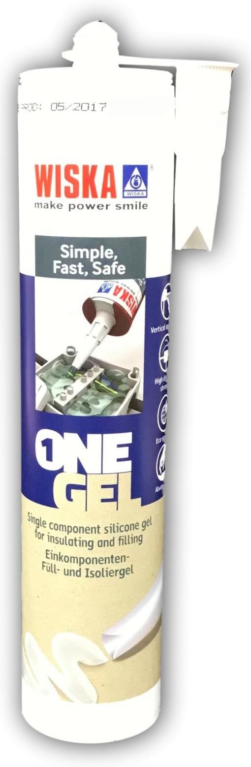 Wiska ONEGEL/W Electricians Silicone Sealant Non-Setting Gel Transparent - 300ml