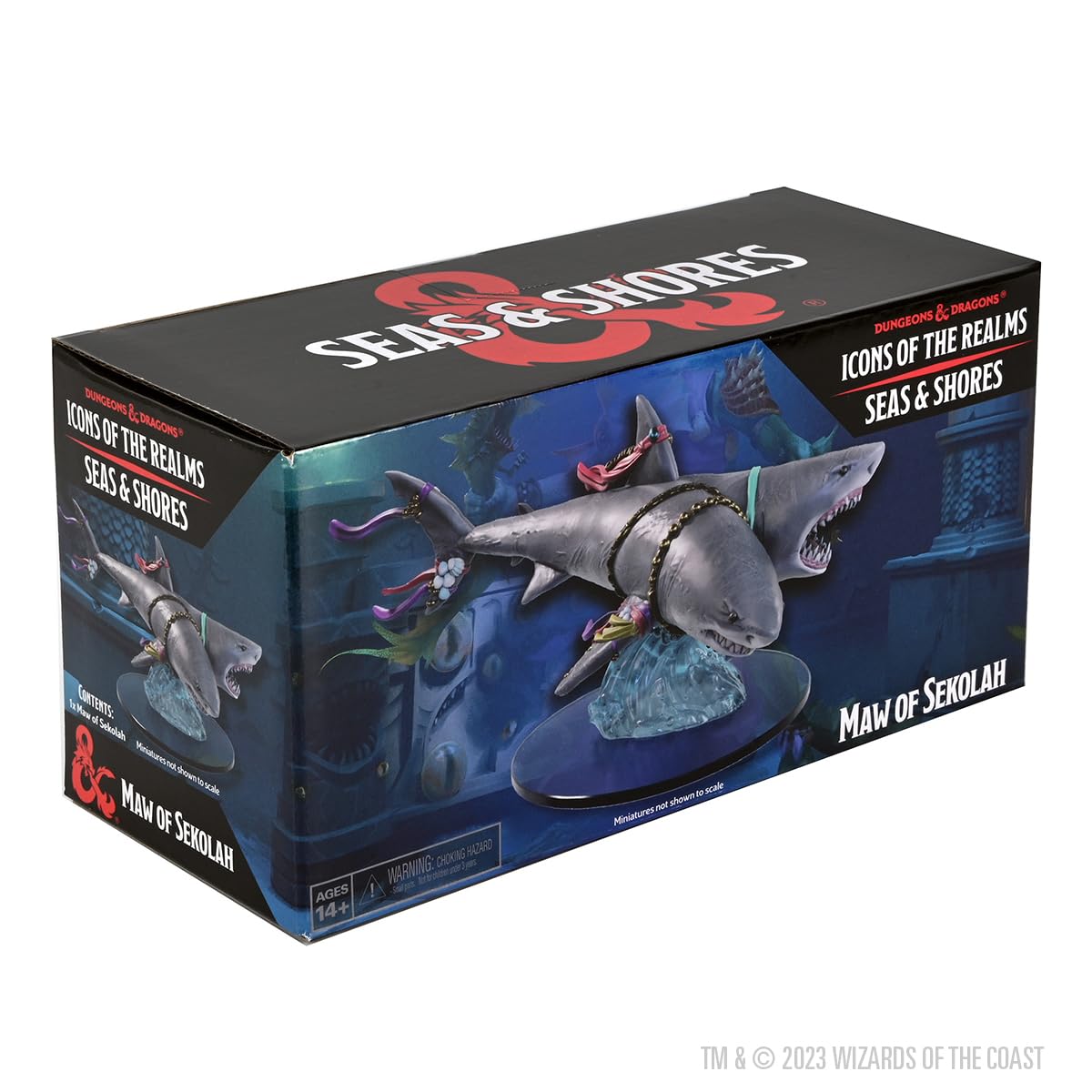 Wizkids D&D Icons of The Realms Miniatura preverniciata Seas & Shores - Maw of Sekolah Boxed Figure (Set 29)