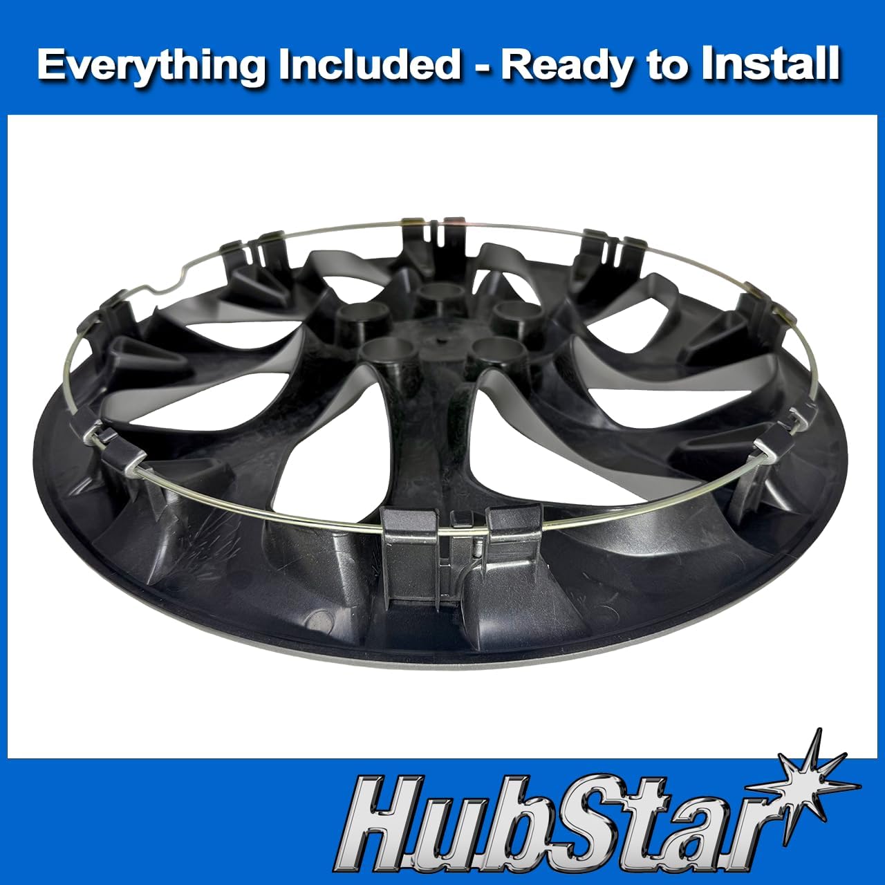 Hubcap Replacement for Toyota Corolla 2014-2025, Gloss Black 16-inch Wheel Cover (Set of 4)