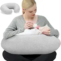 Almofada de Amamentação, Almofada Amamentação, Design Ergonômico para Mamadeiras e Itens Essenciais de Amamentação, Conforto Aprimorado para Suporte Máximo
