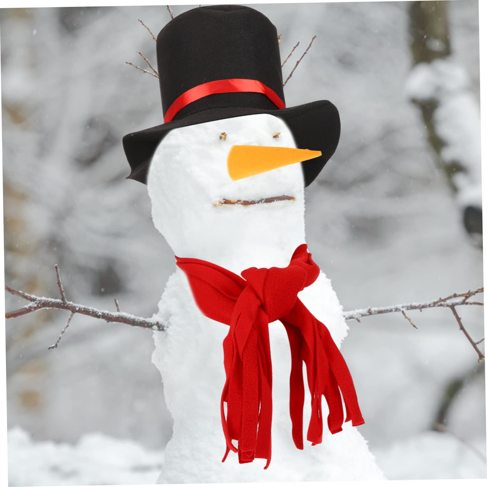 Cabilock 3 Sätze Schneemann Verkleiden Sich Schneemann-baumhut Hut Zubehör Schneemann Bausatz Selber Machen Schneemann-spielzeug-nase Diy-schneemann-dekorationsset Zum Basteln Acryl