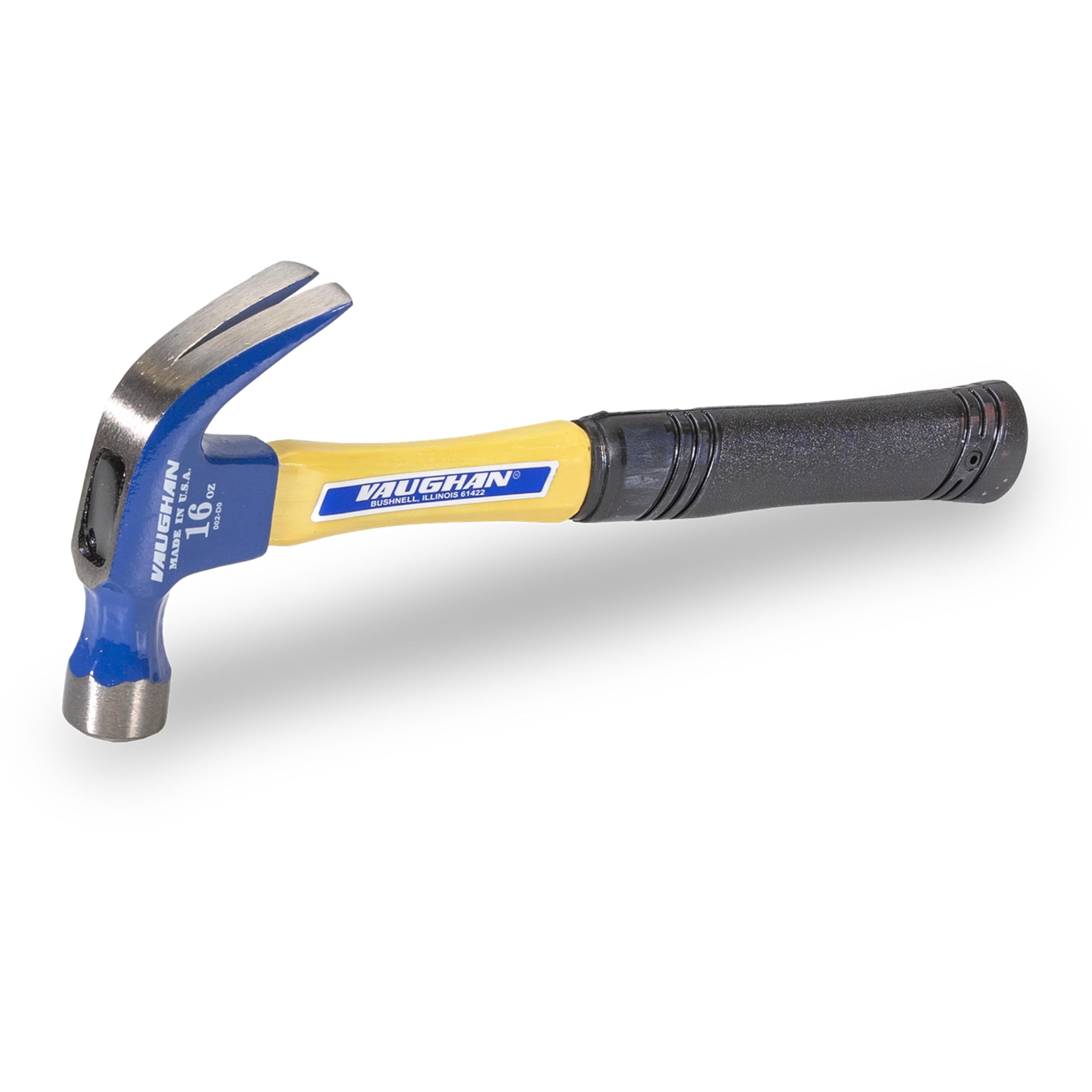 VAUGHAN Curved Claw Nail Hammer, Fiberglass Handle, 16 oz