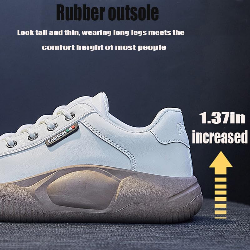 RiceelSor Women's High Top Lace Up Platform Sneakers Round Toe Breathable Non-Slip Soft Comfortable Retro Fashion Walking Casual Shoes3