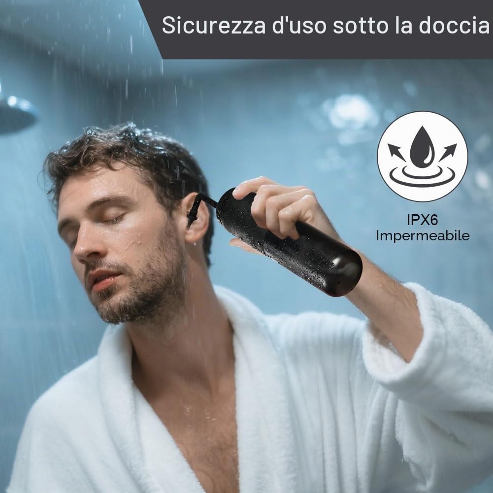 ABOHU Kit Rimozione Cerume Elettrico, Kit Di Rimozione Della Cere Auricolare Elettrico, Pulitore Ricaricabile per Orecchie per Adulti e Bambini
