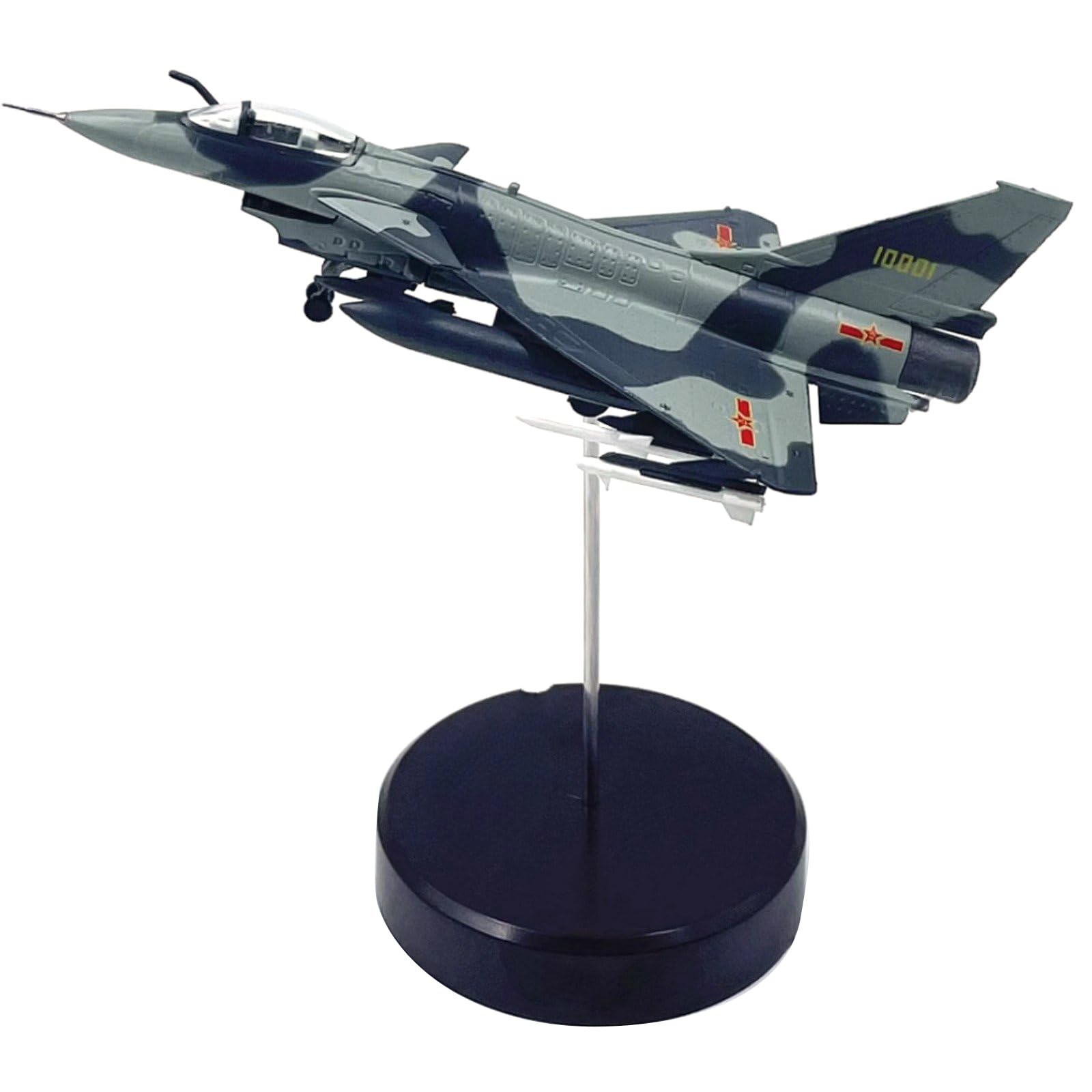 CHICHIYANG 1:144 Chinese Air Force J-10 Vigorous Dragon Fighter Model Alloy Die-cast Airplane Airshow Model Souvenir Static Display