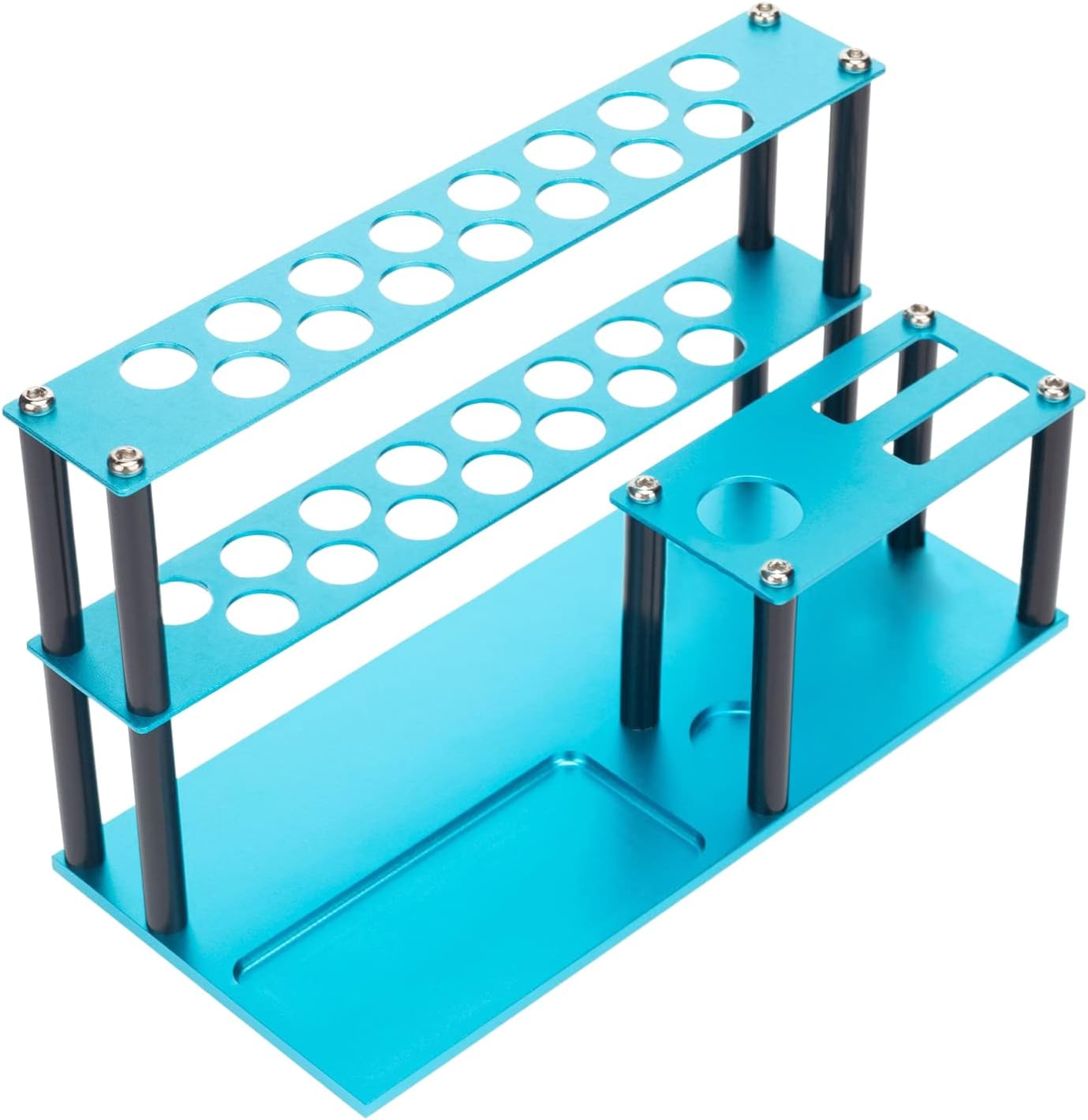 Screwdriver Organizers Storage Rack Multi-Function Tool Stand for Workshop Tools Tray Tweezer Brushes Pens Aluminum Alloy Rack Compact and Stylish Design Small Screw Storage Various and Small