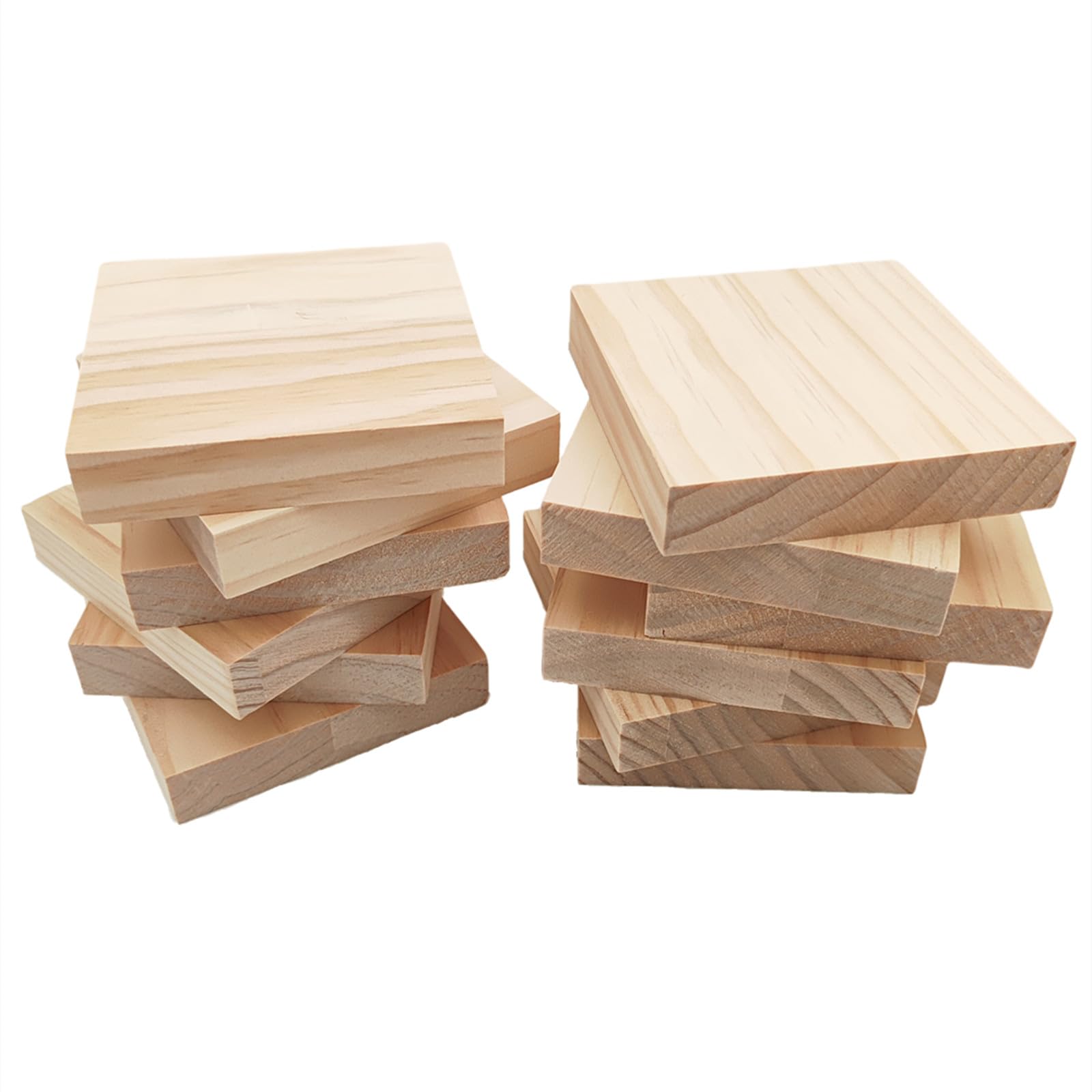 Lot De 40 Blocs En Bois Pour Bricolage – Pin, 10,5x2,1x0,7 Cm, Construction 3D, Dès 3 Ans