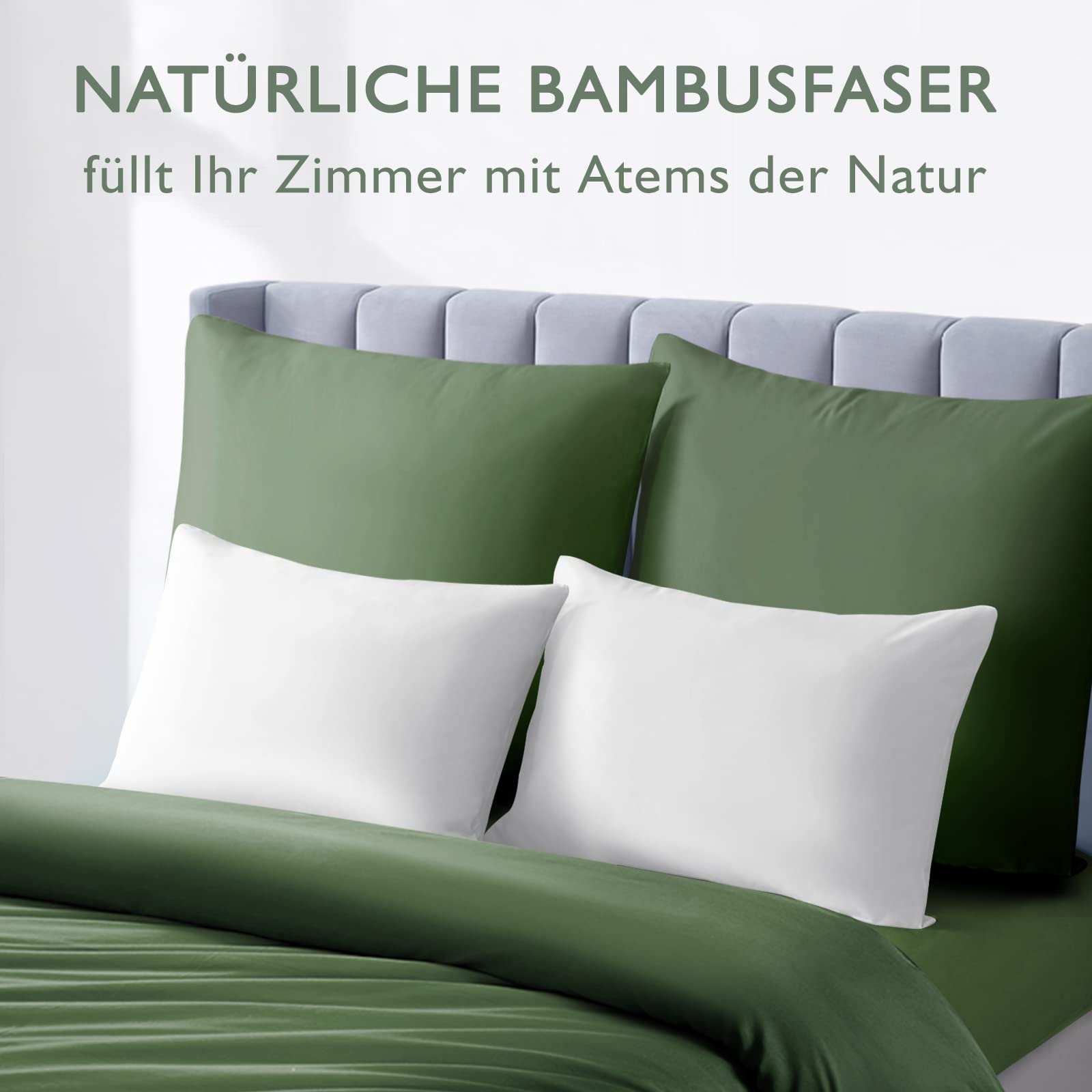 Joyhabit Bambus Kissenbezug 40x80cm, 100% aus Rein Natur, Weich und Seidig  fr Baby, Vegan und Umweltschtzer, Zweier Pack, Schneewei : Amazon.de:  Baby