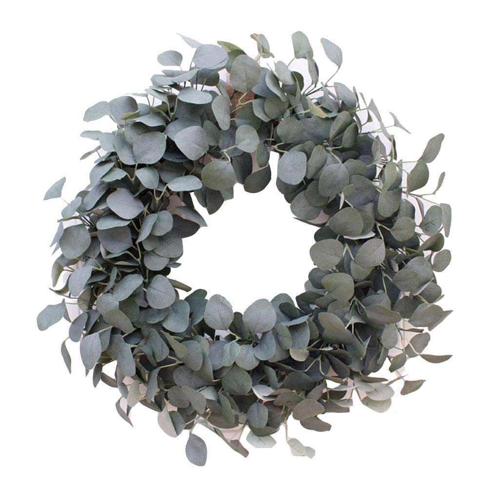 2 Ghirlande Porta In Eucalipto Artificiale Avoik - Verde, Diametro 30 Cm, Per Decorazioni Primaverili Ed Estive - 5