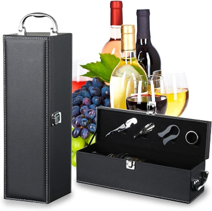 Bottle Wine Carrier,Leather Wine Gift Boxes ,for Wedding