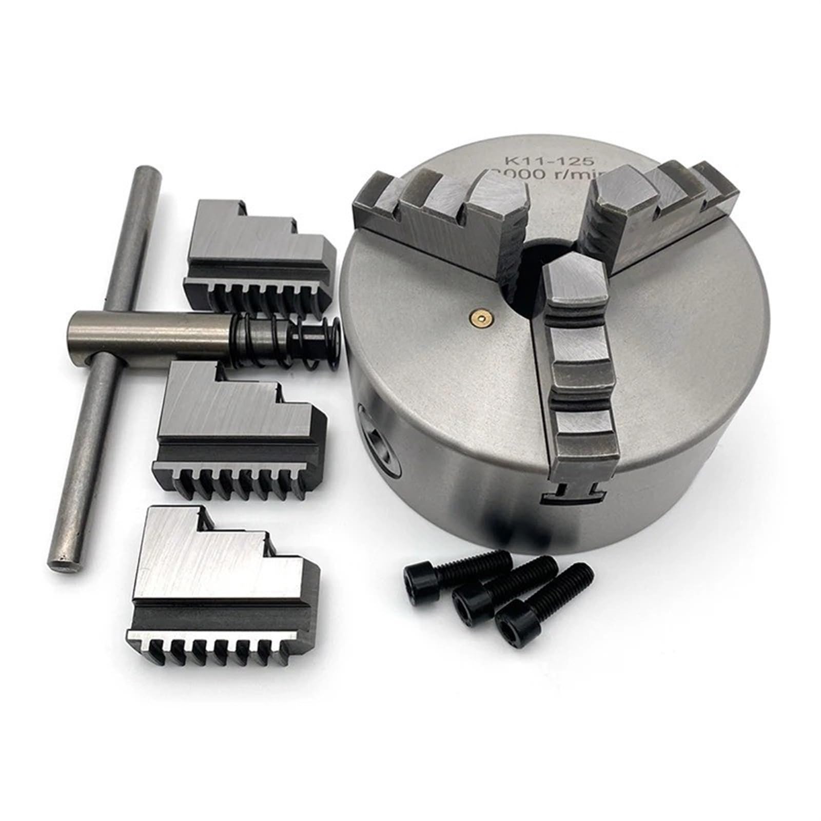 125 mm 3-szczękowy mały uchwyt tokarski K11-125 ręczny metalowy uchwyt do tokarki WM210V