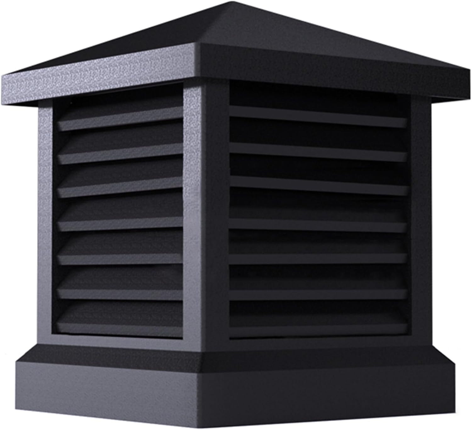 Aluminum Alloy Fireplace Chimney Caps - Villa Square Cover Rainproof with Shutters for Outside Chimney Flue - Fits Existing Flue Tile - Tapered Top