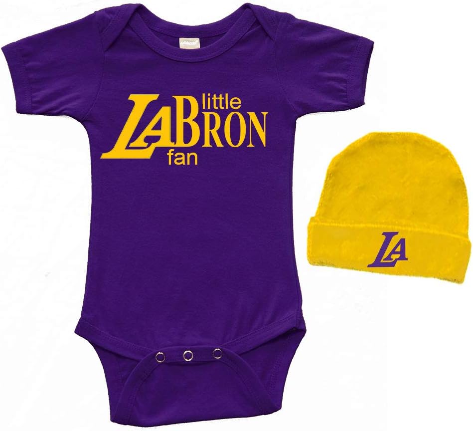 New York Fan Baby Bodysuit & Cap Set - Long Sleeve 100% Cotton Infant Outfit