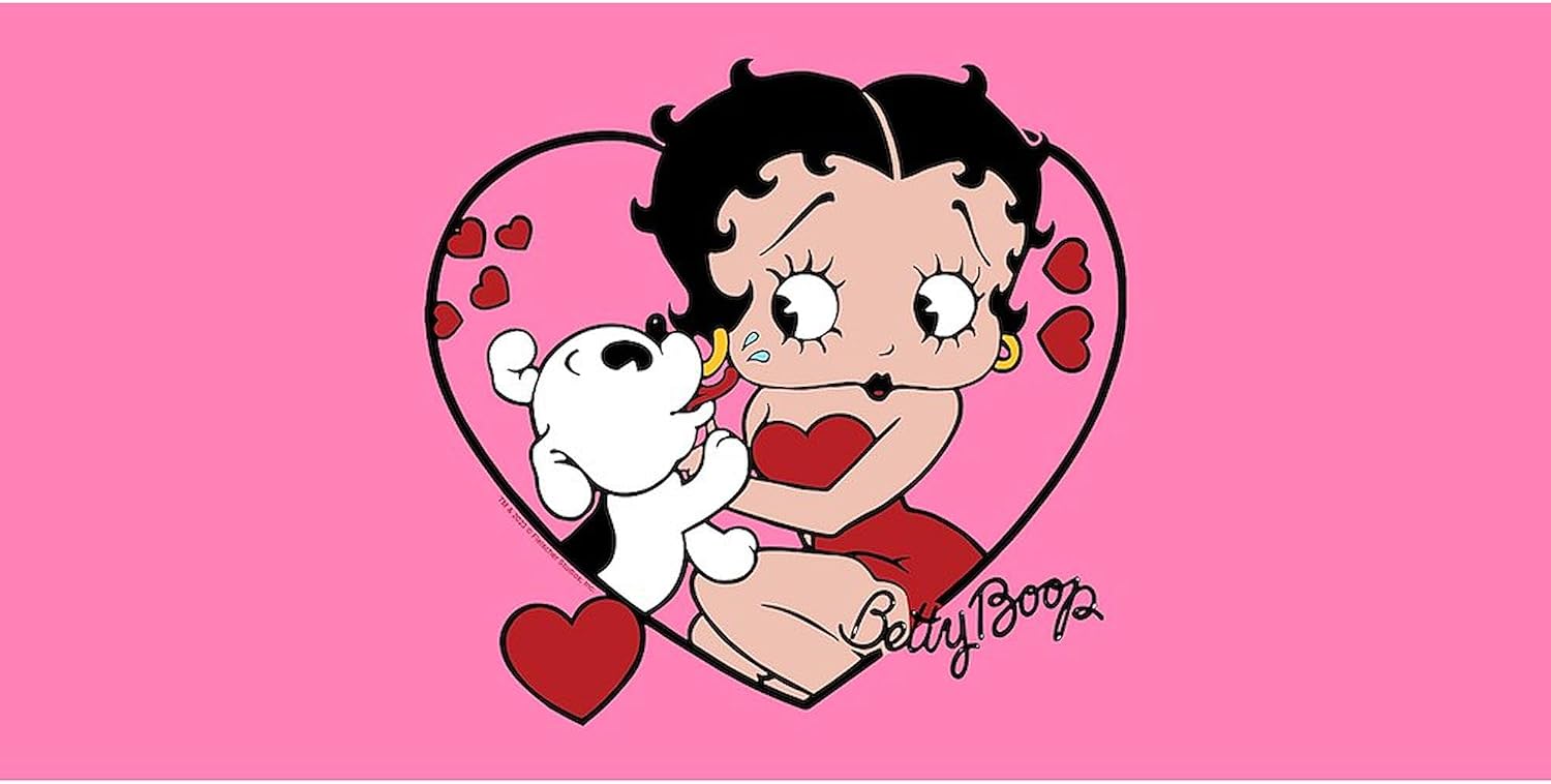 CafePress Betty Boop Pudgy Kisses 30"x60" Absorbent Cotton Back, Soft Beach, Pool Towel