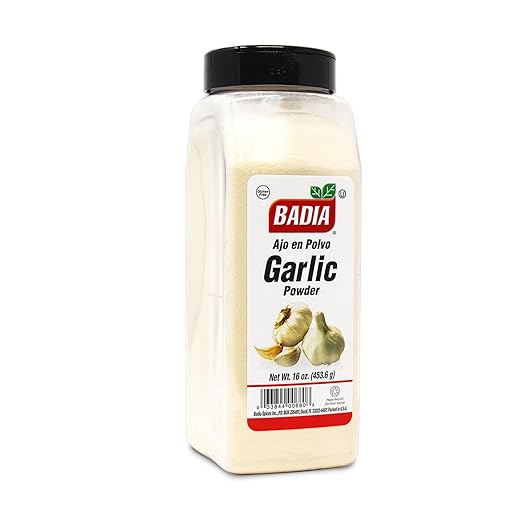 Badia Garlic Powder, 16 oz – Premium Garlic Powder for Cooking, Seasoning & Spice Blends, Freshly Ground and Flavorful