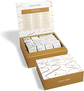 Tea Forte Single Steeps Tea Chest, Winter Chalet, Loose Leaf Tea Sampler, Assorted Variety Tea Box, 28 Single Serve Pouches