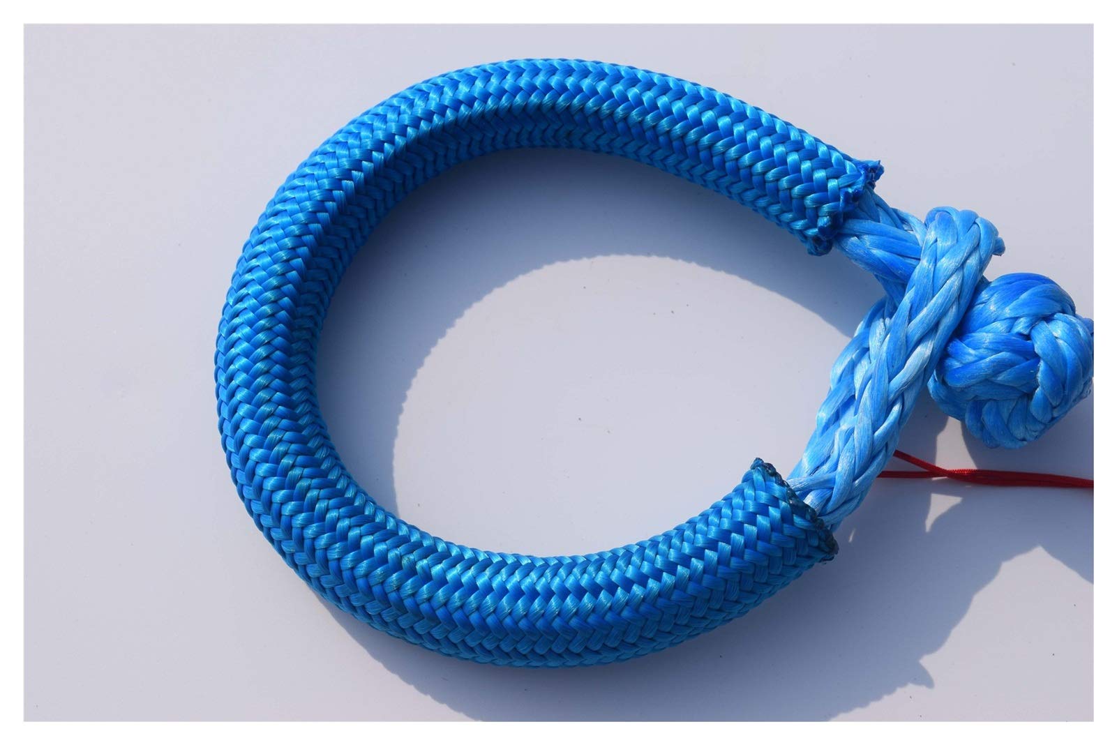 Winch Rope, 8mm*80mm Soft Shackles,Rope Shackle for Offroad Cas UTV SUV,UHMWPE Shackle for Towing Recovery(Blu)