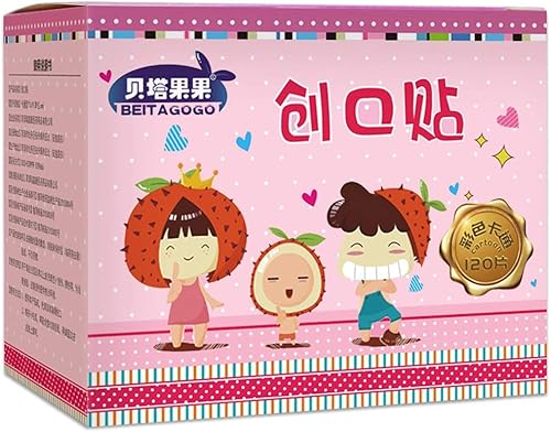 ikasus Vendajes de dibujos animados para niños, bonitos diseños de dibujos animados, como calcomanías, vendajes adhesivos de tela flexible, vendajes