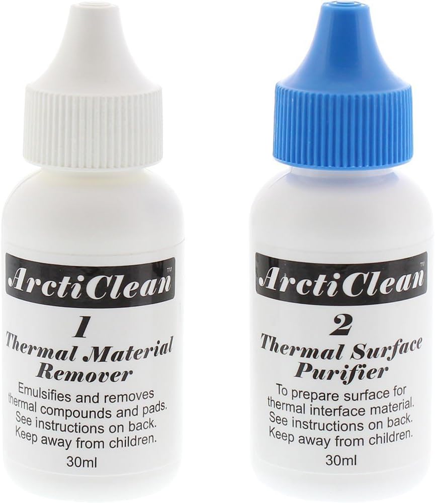 Arctic Silver 5 Arcticlean Kit 1 & 2 Thermal Grease Paste Compound Remover and Purifier (60ml)