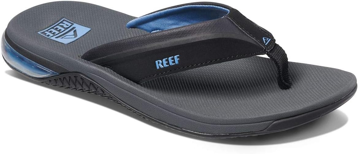 Amazon.com | Reef Men's Sandals, Reef Anchor, Black/Silver, 6 | Sandals