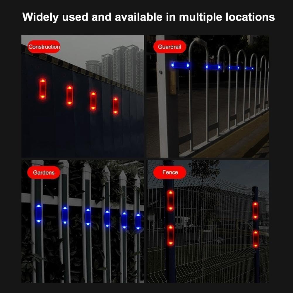 2 luces solares de advertencia, luz LED intermitente, impermeable, mini luz solar de seguridad para bicicleta, motocicleta, SUV, camión, vehículo, conducción nocturna, señales de seguridad