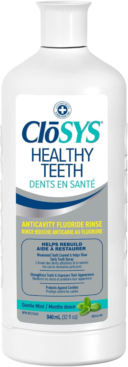 CloSYS Silver Healthy Teeth Mouthwash Oral Rinse, Dental Hygiene
