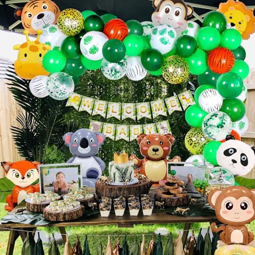 Pixhotul QQ1 12 Pcs Animal Balloons, Safari Party Decorations thumb #6