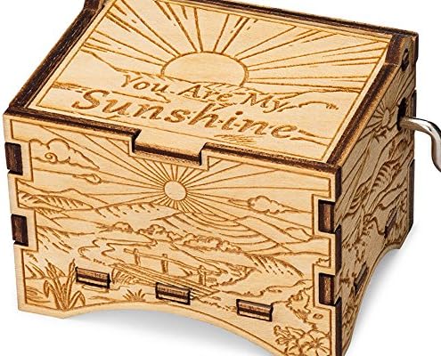TheLaser'sEdge, You are My Sunshine, Personalizable Music Box, Laser Engraved Wood (Artistic Standard)