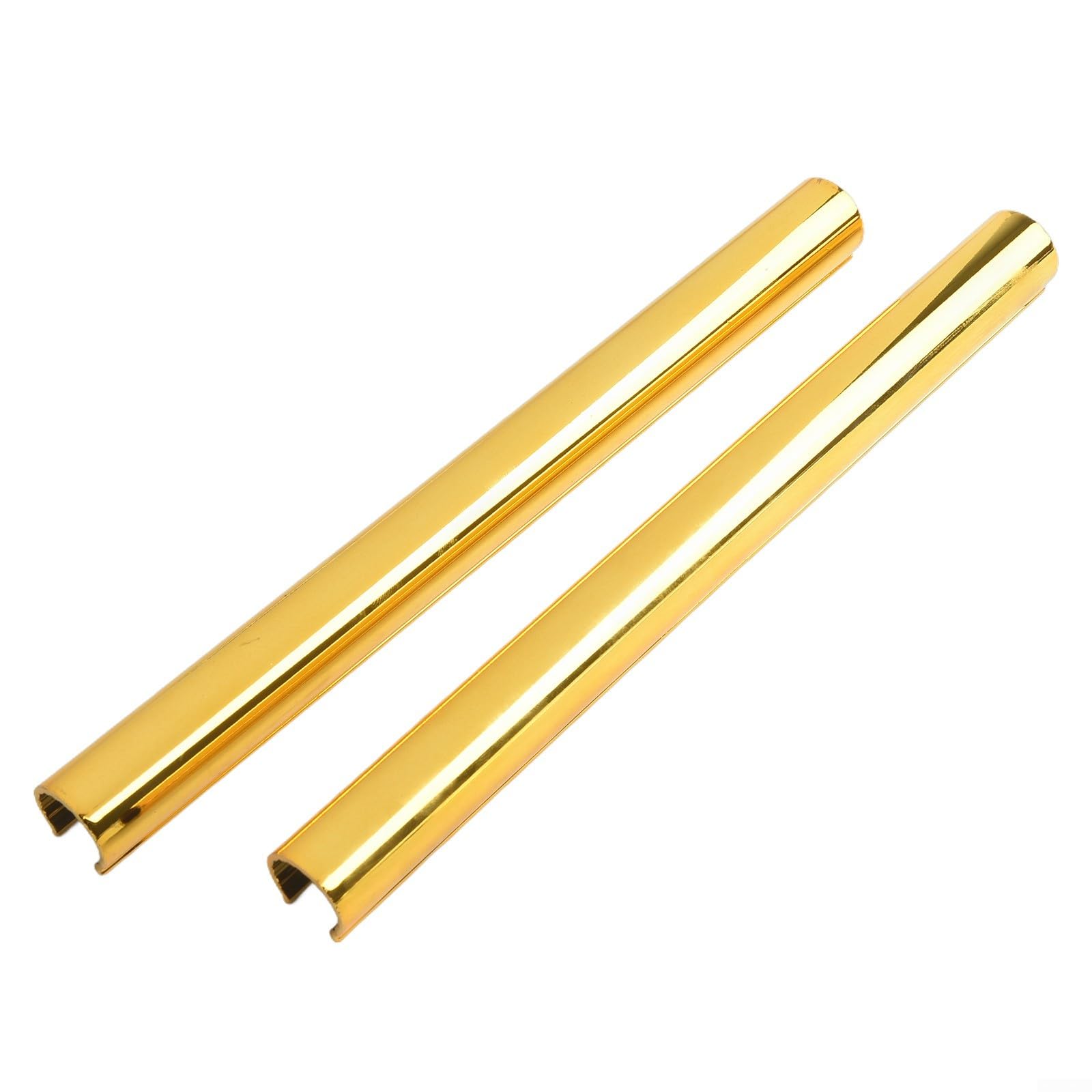 RDEXP Kronleuchter Kerzenhüllen Set – 6 Stück, 100 Mm Lang, Goldfarben, Aus Eisen, Zum Austausch Alter Abdeckungen