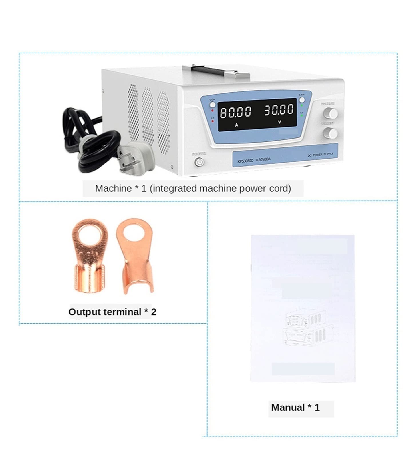 60V 50A Fonte Da Banco Laboratorio Dc Stabilizzato Alimentatore Regolabile Variabile Digitale Regolato Alimentatore 100V 20A(KPS6050D 0-60V 0-50A)