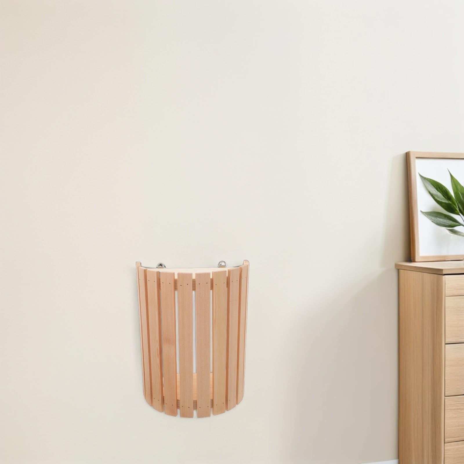 SHERCHPRY Cubierta de Lámpara de Madera para Sauna, Semicírculo Decorativo