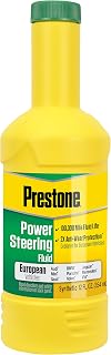 Prestone AS268 Synthetic Power Steering Fluid for European Vehicles - Audi BMW Mercedes Porsche - 100K Mile Life 12oz