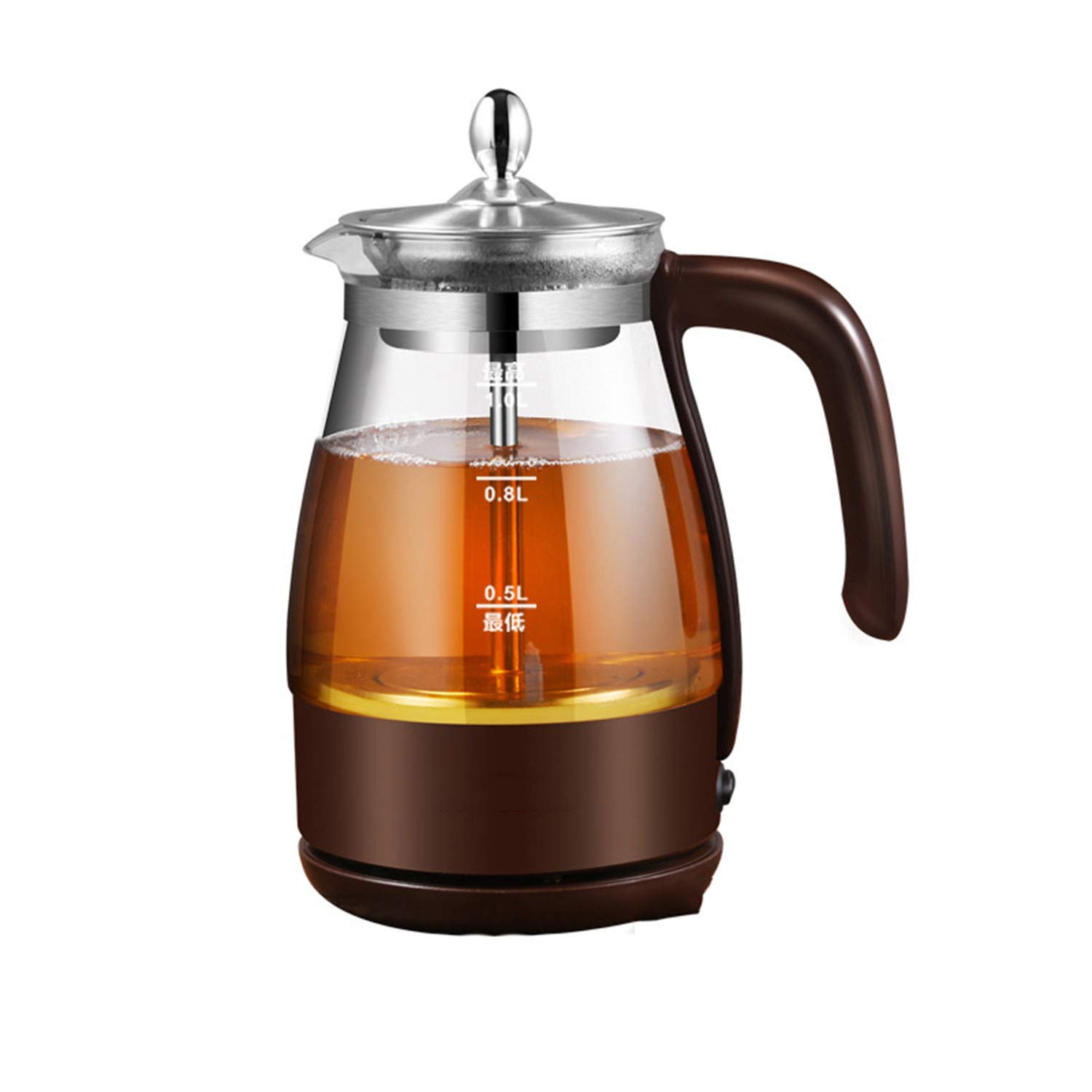 Hervidor Eléctrico, con Infusores para Tetera de Vidrio de Té Suelto Y Calentador de 600 W B (C)