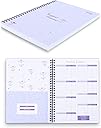 Monthly Budget Planner Book (Undated) with 12 Pockets for Income, Debt, Saving, Expense and Bill Tracker Organizer, Purple, Spiral Design