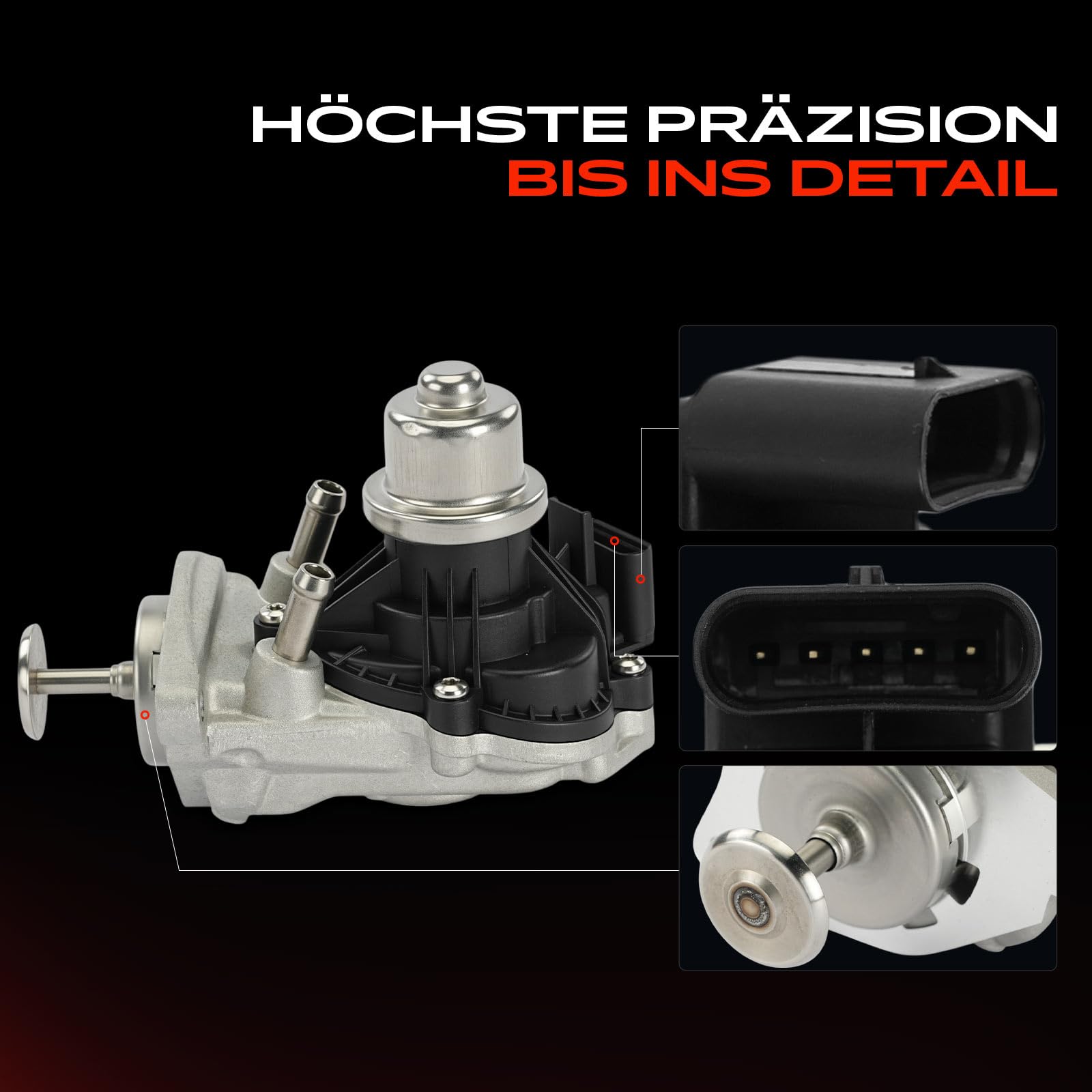 Frankberg Válvula EGR de tubería de 5 Polos 11718513132 | Compatible con: Serie 3 Touring G21 G81, 2 Furgonetas de turismo activas F45, 6 Gran Turismo G32, A.u.r.i.s E18