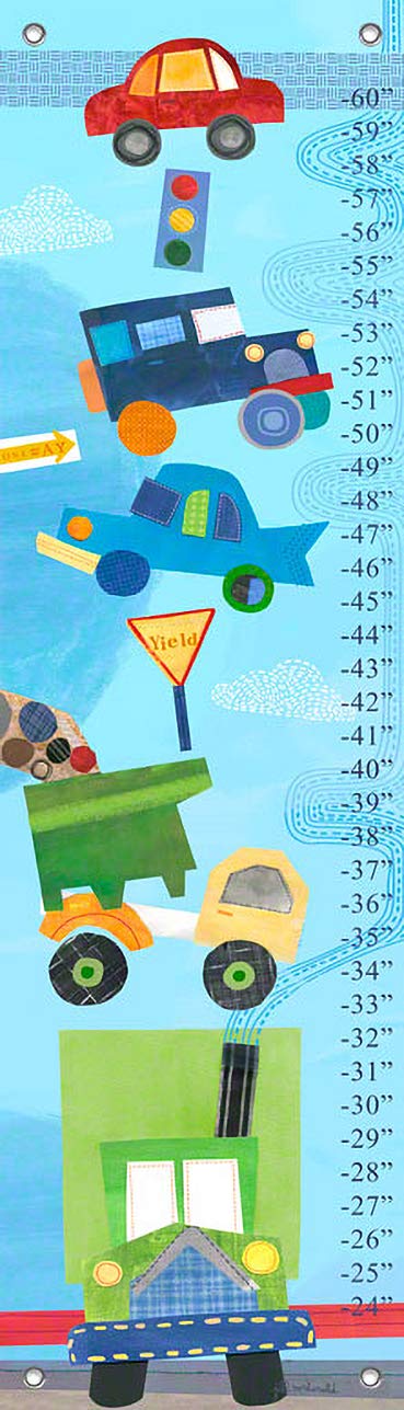 Oopsy Daisy on the Road Growth Chart, 12 by 42 Inches