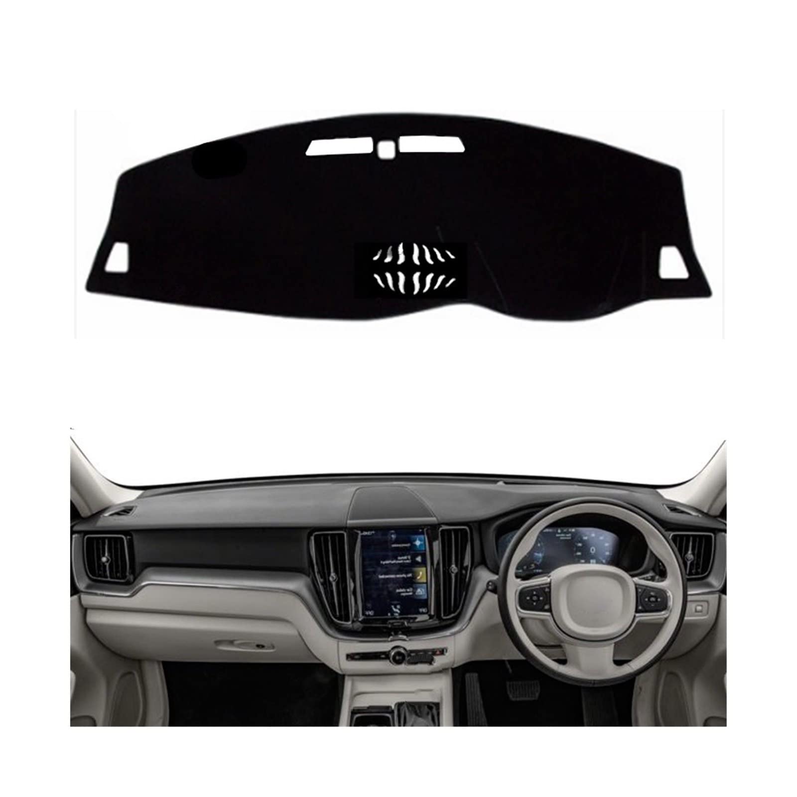 Auto Dashboard Cover Mat, voor VOLVO XC40 2020-2023 2022 LHD Inner Antislip Dashmat Pad Anti-UV Beschermende Anti-stof Auto Accessoires