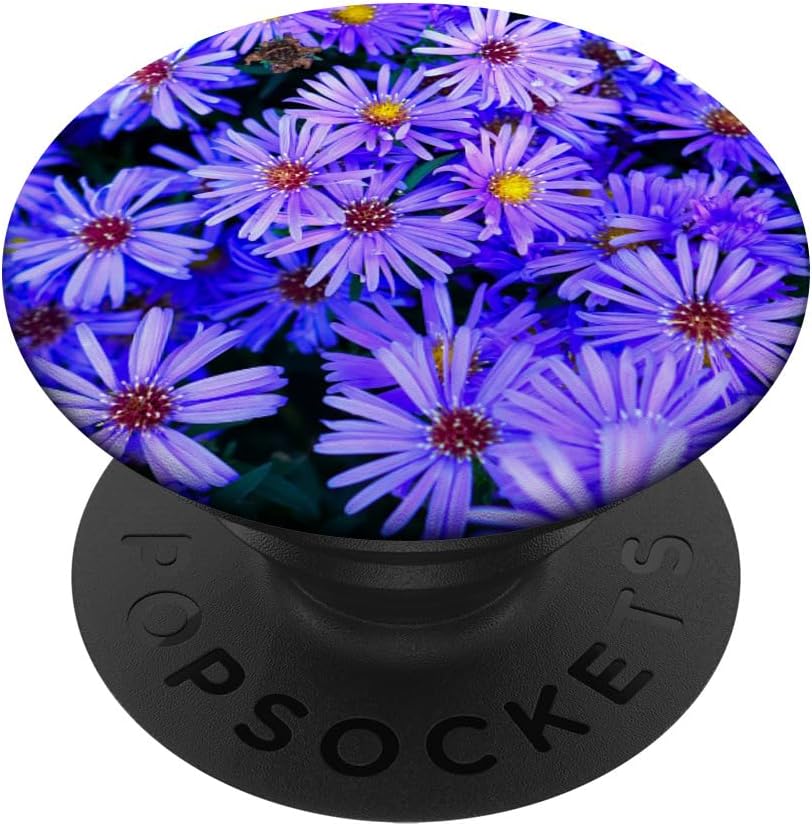 Purple Spring Flowers PopSockets MagSafe PopGrip for iPhone