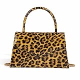 Wristlet Clutch Classic Leopard Print PU Leather Evening Bags For Women Formal Purse, Ladies Stylish Flap Clutch Handbag (Leopard Print A) -  Chageempb