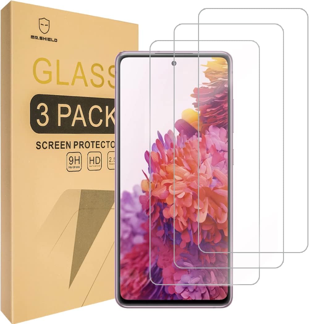 Mr.Shield [3-Pack] Designed For Samsung Galaxy S20 FE 5G / Galaxy S20 FE 5G UW [Fan Edition] [Tempered Glass] [Japan Glass with 9H Hardness] Screen Protector with Lifetime Replacement