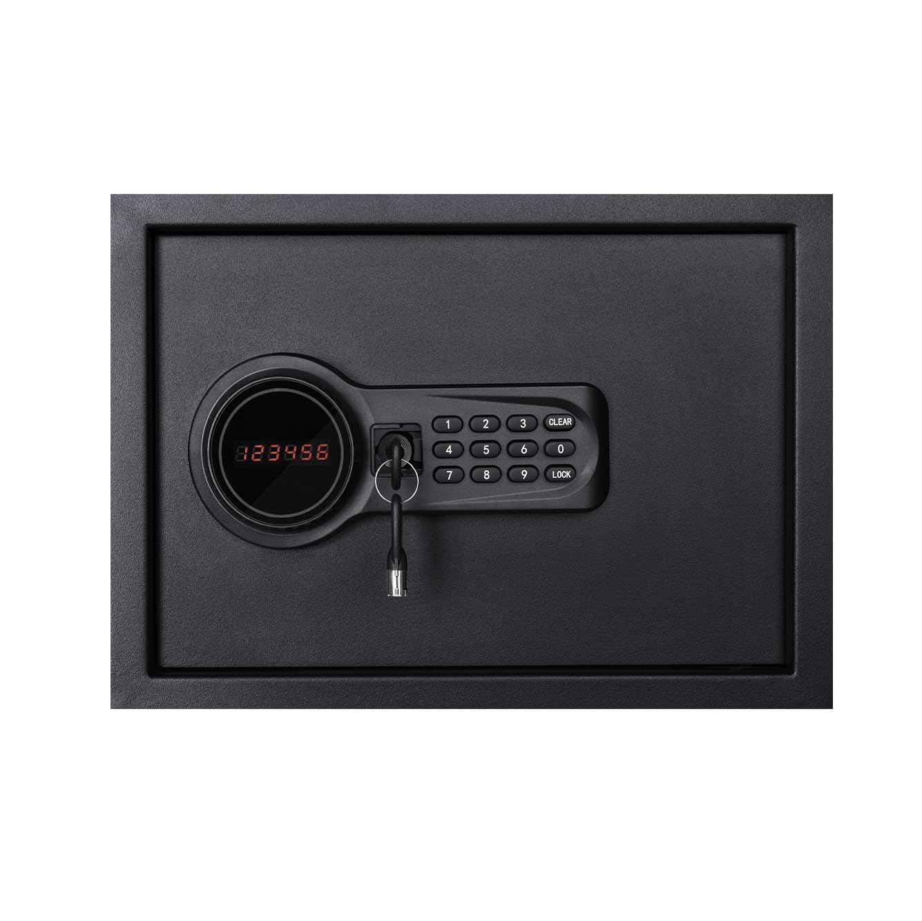 KARAT Cassaforte in acciaio legato da parete o da terra - Serratura a combinazione elettronica - con chiavistelli di bloccaggio, 2 chiavi di emergenza, display LED (Ekati 30 x 38 x 30 cm, antracite