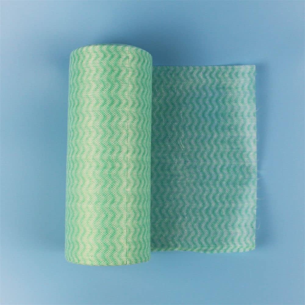 Paños de cocina superabsorbentes, rollos de tela no tejida reutilizables, trapos de limpieza sin pelusas, estropajos, paños de cocina desechables