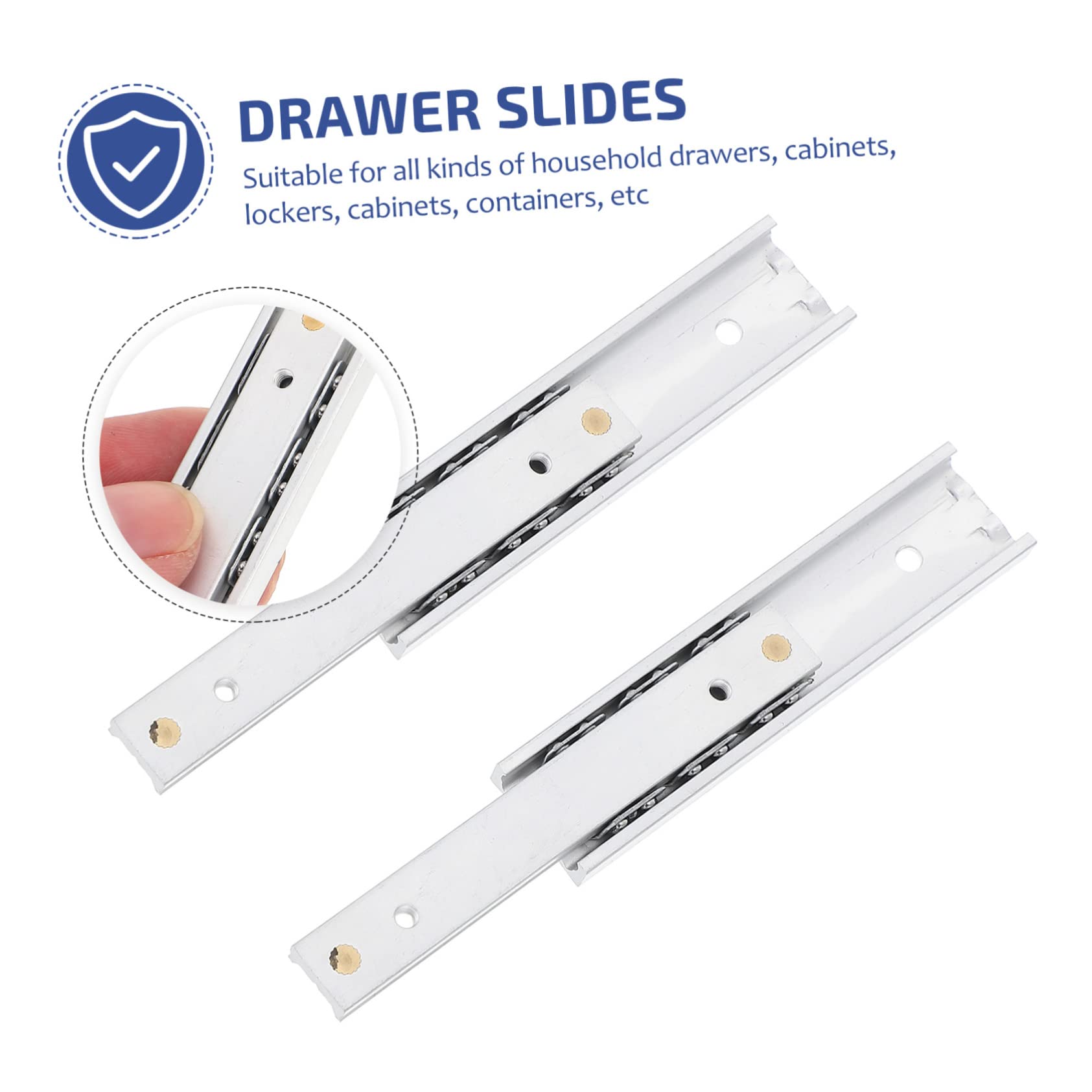 Mikikit 10pièces Glissières Miniatures De Rails Extensibles Pour Armoires Durabilité Renforcée Et Applications Multiples