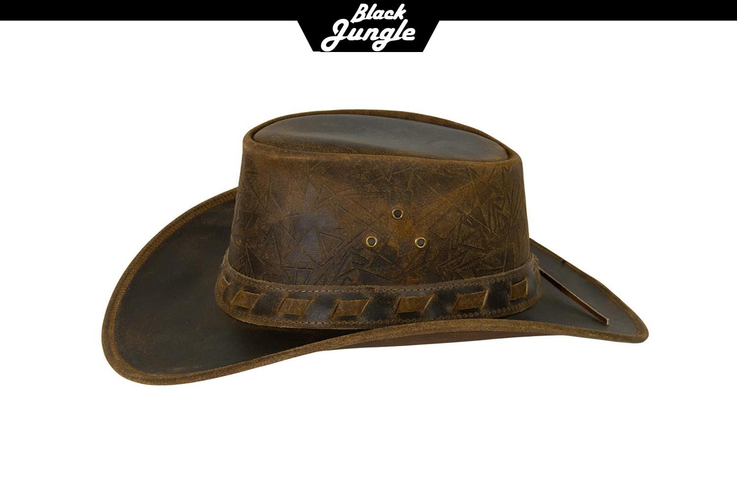 Black Jungle Altus - Sombrero de Piel de Estilo Occidental, Sombrero de Vaquero, Tan, XL